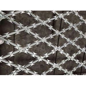Non Climbing Welded Razor Wire Mesh Zinc Coated Corrosive Resistance