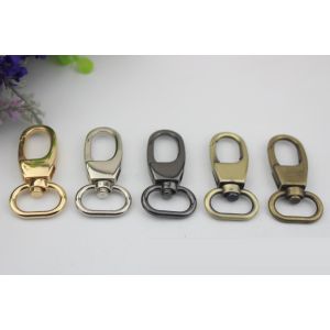 Simple design all kinds of color zinc alloy 20 mm metal swivel snap hooks for