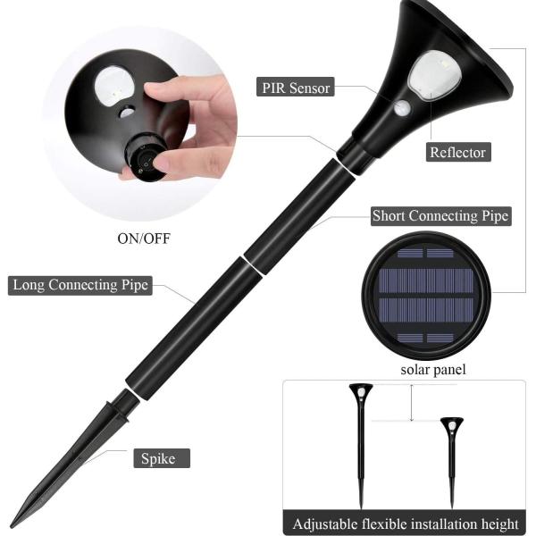 Quality Dimmable Infrared Human Body Sensor Solar Path Lights IP65 wholesale