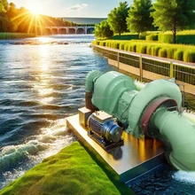 Quality Vertical Water Turbine Generator 50Hz Brushless 220V-690V Air Cooled Outdoor Automatic Control wholesale