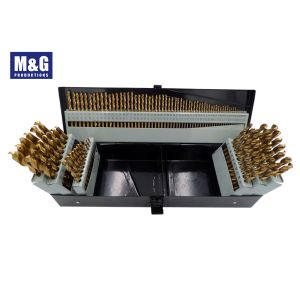 115 Pc Jobber Quick Change Drill Bits HSS Straight Shank Twist Type