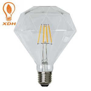 D120 Diamond Edison LED Filament Bulbs 220V 4W 6W E27 LED Vintage Edison Light