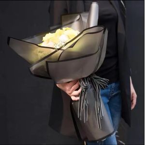 Florist Wrapping Paper Customized Color Plastic Flower Wrap Matte Edge