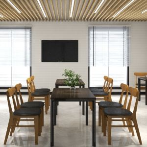 Support customization Traditional Style Metal Rectangular Dining Table For Home