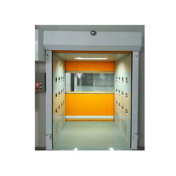 PVC Rolling Shutter Door Cleanroom Air Shower Micro-electronics PLC Control