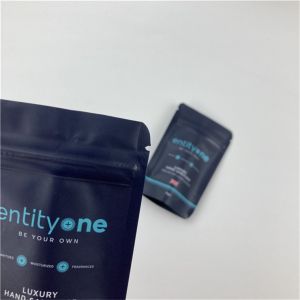 Custom Logo Printed Stand Up Pouch With Zipper Matt Finish Aluminum Foil Mylar