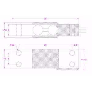 Small size load cell 10kg small weight sensor 100N small load sensor 20lbf