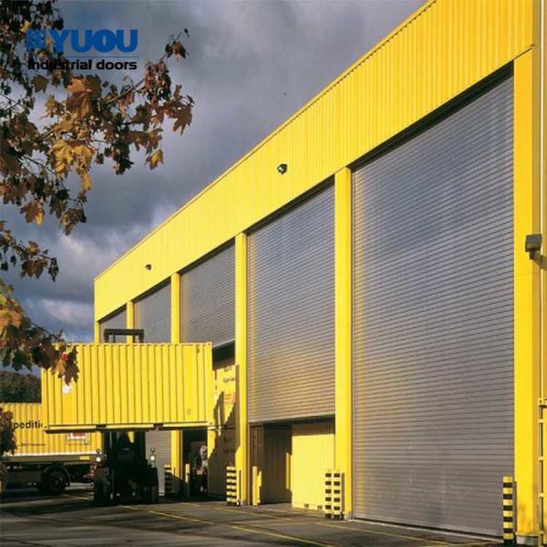 Large Steel Roller Shutter Door Windproof Security Roll Up Doors 1.0mm 1.2mm thickness