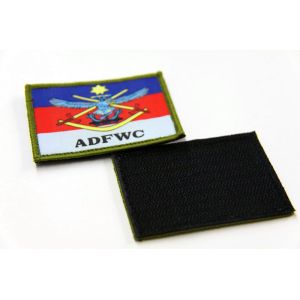 Woven Label Custom Shape Embroidered Patches velcro on For Clothes