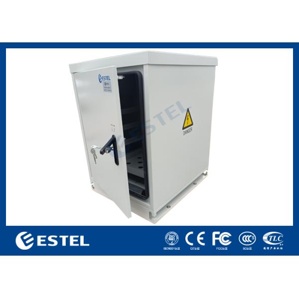 Dual Door 19 Inch Waterproof Outdoor Cabinet IP56 with pDU Floor Mounted enclosure