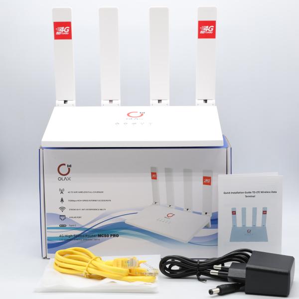 OLAX MC50 pro wifi RJ45 sim card wireless 4g lte router cat4 cpe modem for home