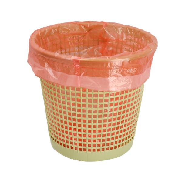 Simple Handle and Lock Taste Full Grid Pumping Rope Garbage Bag for Waste