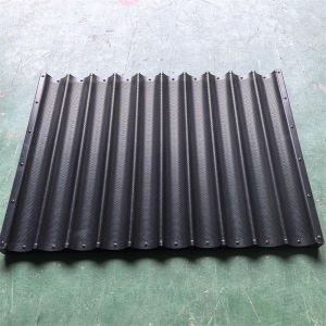 Aluminum Non Stick Waves Baguette French Bread Baking Tray Perforated Baguette