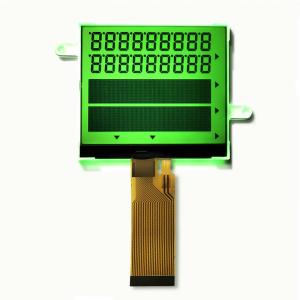 China Green Backlight COG LCD Display Transflective STN Segment + Graphic 24pin FPC on sale