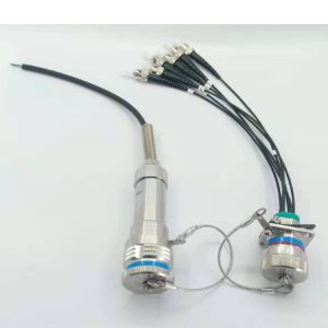 3 header threaded quick butt joint PVC aviation optical fiber cable connector