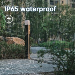 Body Induction Solar Powered Bollard Lights Cast Aluminium App Control