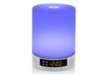CTF Card Mode LED Light Bluetooth Speaker With FM Radio Alarm Clock USB Charging