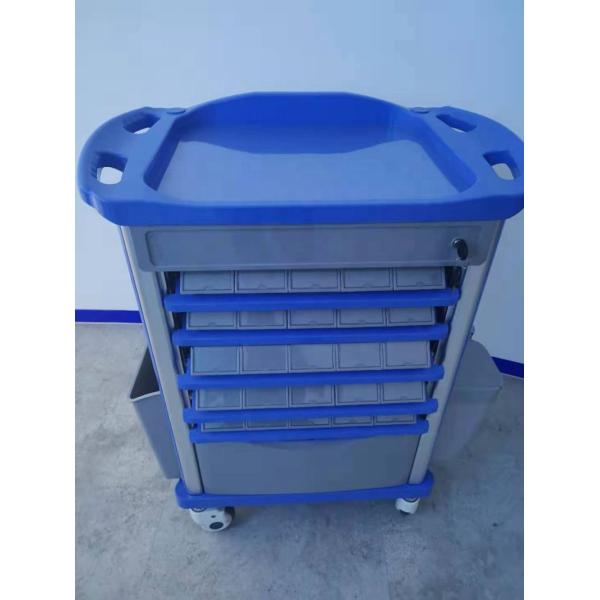 750*480*920mm Medical Emergency Trolley Abs