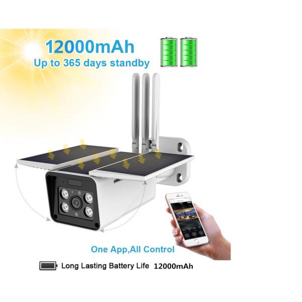 IR Solar Wifi IP66 Outdoor Security Camera With Motion Detective