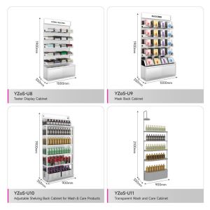 Grey Washbasin Experience Desk With Handwashing Stand For Skincare Store Display