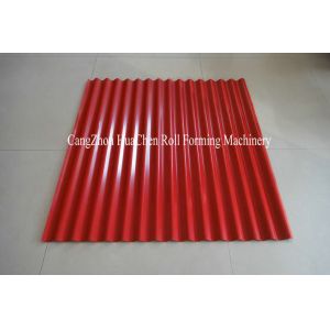 Mitsubishi PLC Metrocopo Roof Profile Double Layer Roll Forming Machine With Two