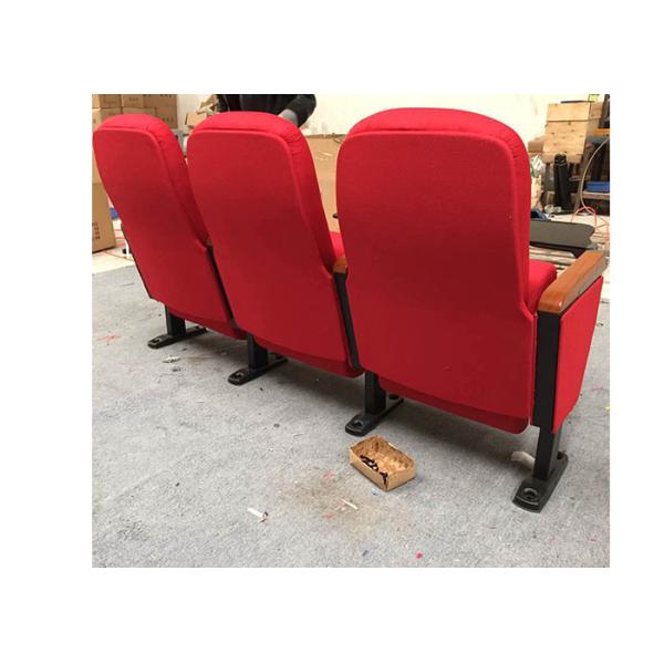 Fireproof 3 Seater Public Theater Seating With PP Cup Holder