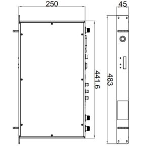 1U Rack-Mounted HD Image Real-Time Transmission System COFDM Video Wireless