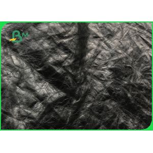 Glossy And Textured Black Color Washable Kraft Paper Wear - Resisting Durable