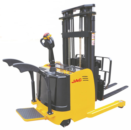 Quality Single Scissor Stand Up Electric Forklift 1.2 Ton With Small Turning Radius wholesale