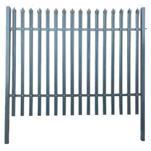 hot-dipped galvanized or PVC coated W pale and D pale type Palisade Fence -