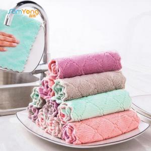 China Personalized Absorbent Kitchen Towels 250gsm For Dish Washing on sale