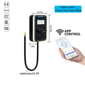 Cheap EV-HB Wallbox Electric Car Charger Gun Base With APP 16A / 32A Car Charging Wall Box for sale