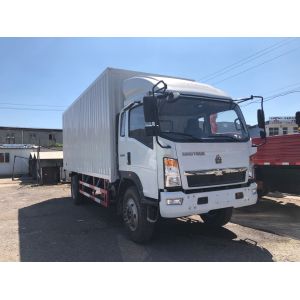 Cheap Howo 6 Light Duty Commercial Trucks With Closed Box 3 Ton for sale