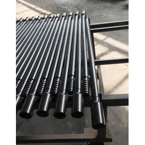 Tunneling Mining Drill Steel Rod / Rock Drill Rod 10 Feet Length High Precision