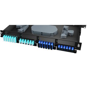 24 Port LC Fiber Optic Adapter Plate Panel Singlemode Multimode Steel