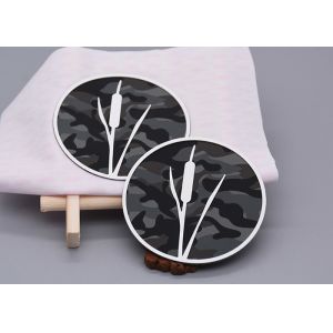 2D / 3D Raised Logo 1.0mm Custom Silicone Heat Transfer Labels For Garments