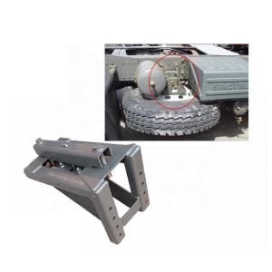 China Wheel Tyre Carrier WG9719860027 Wg9719860035 for HOWO Spare Tire Lifter on sale