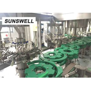 HDPE Bottle Juice Filling Equipment With Aluminum Foil Filling Used In Yoghurt
