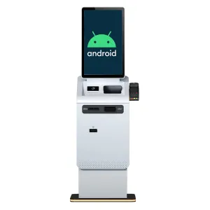 Crtly 32 Inch Android Self Cash Payment Self Service Electronic Kiosk With