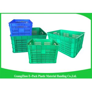 Vegetable And Fruit Apple Plastic Food Crates for Supermarket Heavy Duty