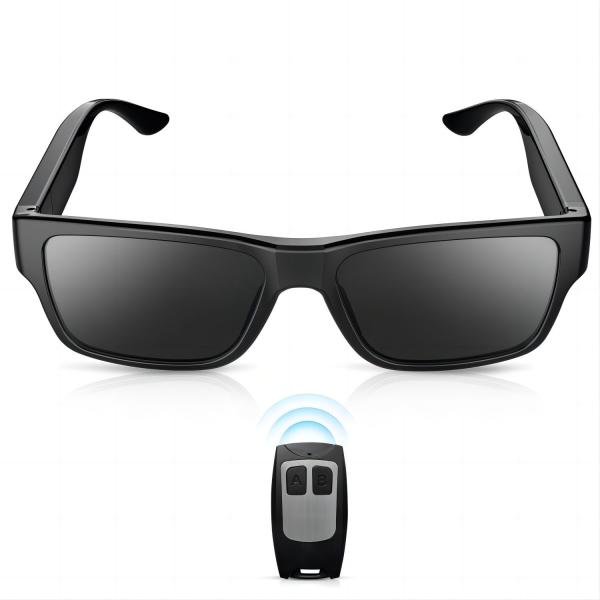 Quality G2S-32G 1080P Hidden Video Sunglasses With Two Buttons Remote Controller wholesale
