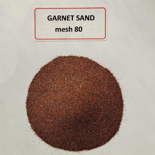 CNC waterjet cutting Abrasive medium Almandine rock Garnet sand mesh 80 HS code