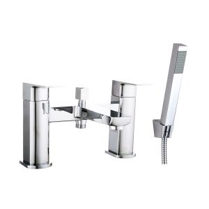 Chrome Finish Bath Shower Mixer Smooth Operation Ceramic Valve