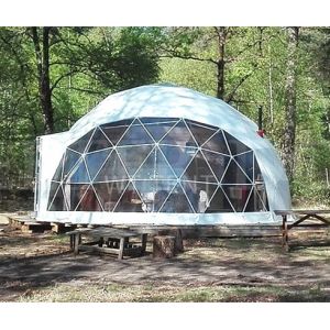 15m Diameter PVC Coated Geodesic Dome Tent Sphere Clear Dome Tent