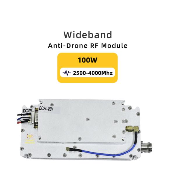Quality High Power VCO Anti Drone 100W 2500-4000MHz Signal Generator GAN Module for DJI RF Power Amplifier Drone Defense 42dBm Gain wholesale