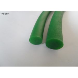 Green / Orange Color Polyurethane Round Drive Belt Rough / Smooth Surface