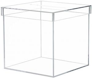 Cheap Case Acrylic Box Cards Deluxe Transparent Wedding Card With Cover Lucite Gift Money Box for sale