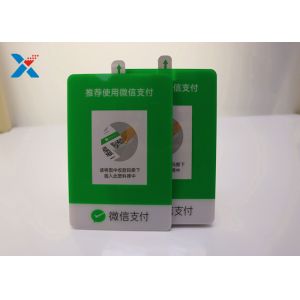 T Shaped Clear Acrylic Advertising Displays A4 Size For Advertising Displaying