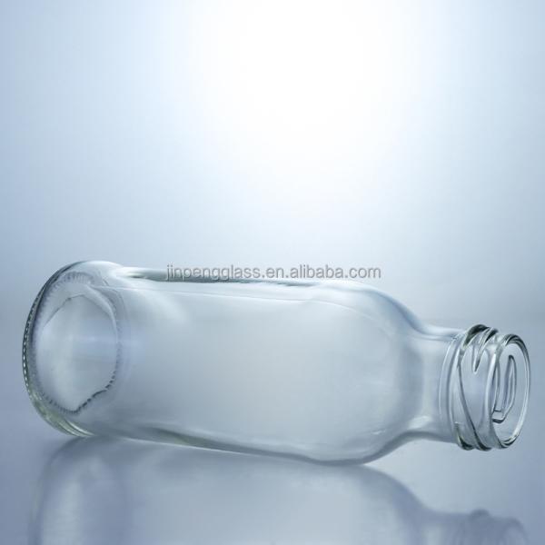 Metal Screw Cap 150ml 250ml 350ml 500ml Clear Glass Bottle for Cold Pressed Juice