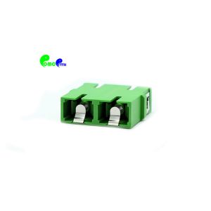 SC Duplex Integrated Fiber Optic Adapter Low Insertion Loss With Inner Shutter